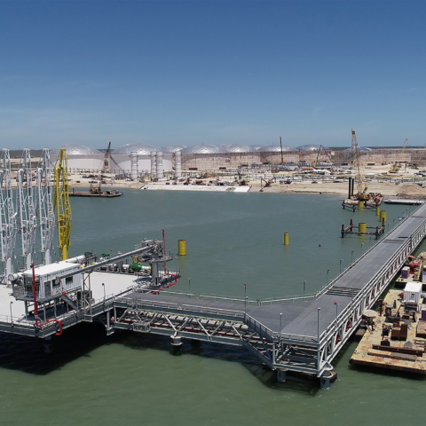 Oil and Gas Loading Dock Hub Construction with Executed I&E