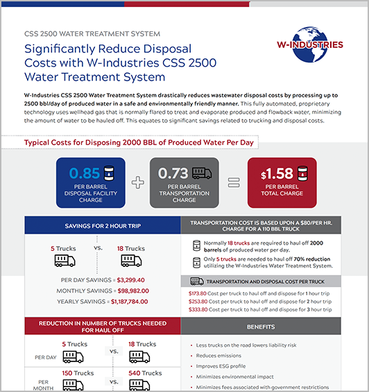 CSS2500-Water-Treatment System–Produced-Water-Cost